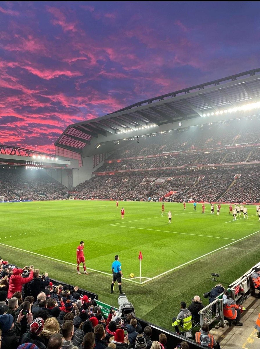 The Liverpool Sky on Sunday. #YNWA