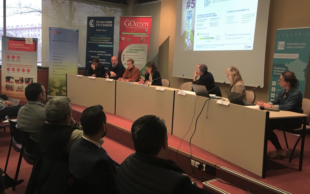 CCIBayonnePB's tweet photo. En ce moment à la CCI +de 60 personnes sont réunies au forum #Lokarria plateforme d’achats négociés. 23 fournisseurs sont présents pour rencontrer les professionnels du #tourisme #médicosocial #santé https://t.co/lorPy0roLp