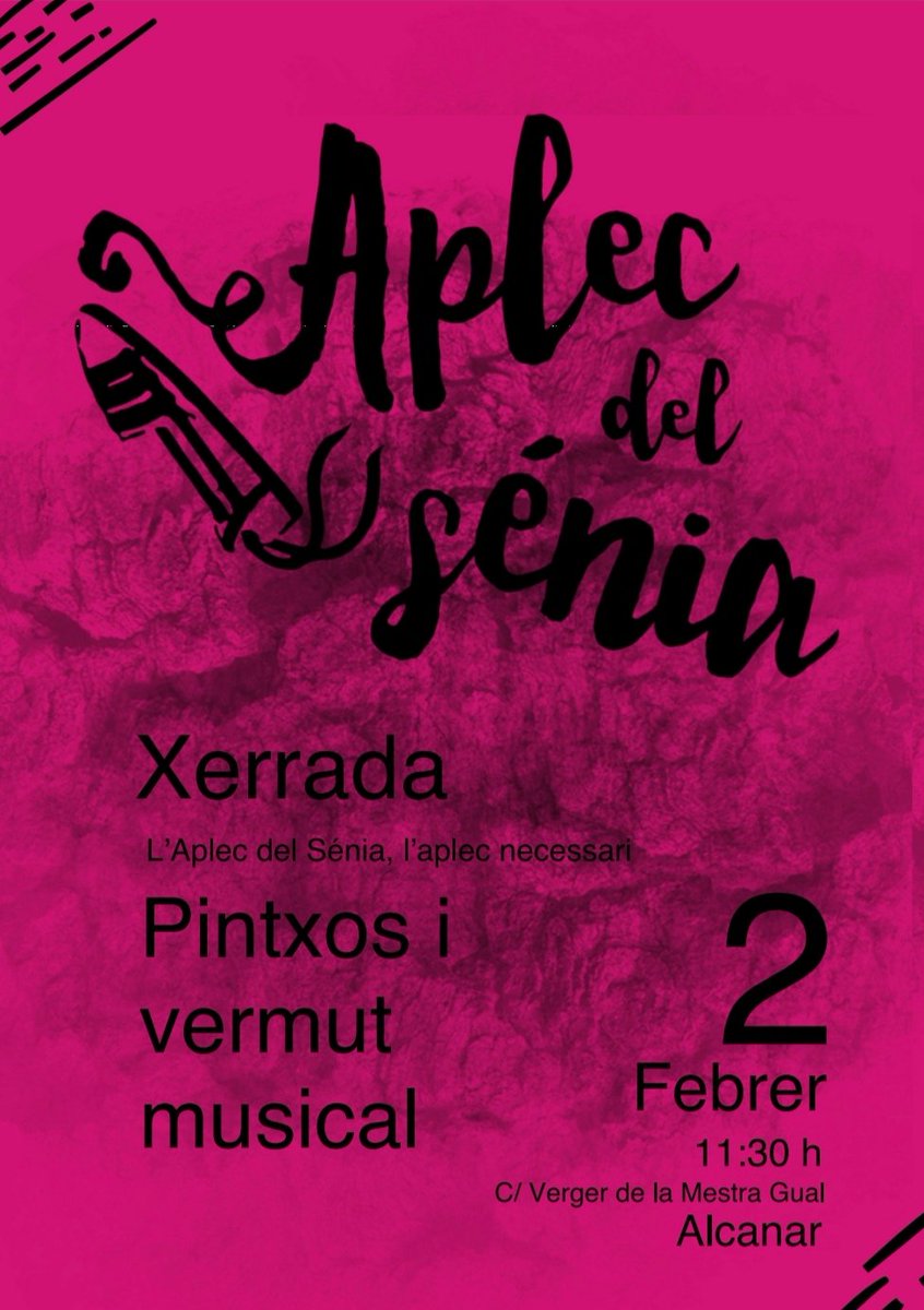 AplecdelSenia's tweet photo. ⚠️CANVI DE DATA! 02-02-2020⚠️
Donada l'especial situació meteorològica que estem patint i el canvi de data de la celebració de Sant Antoni a Alcanar, ens veiem obligades a aplaçar el nostre primer preaplec a la setmana següent (diumenge 02-02-2020). https://t.co/L1z4Hoz5v7