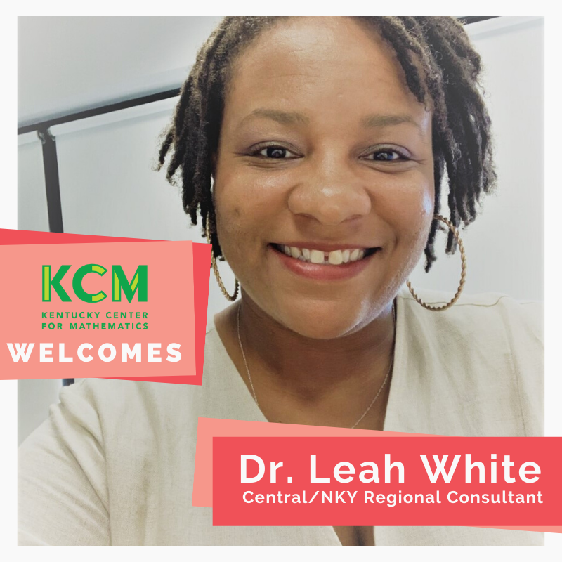 KyCenterforMath's tweet photo. The KCM is thrilled to officially welcome Dr. Leah White to our team! Leah is the new Central/Northern Kentucky Regional Consultant. She will provide support to MAF schools through learning experiences. #Welcome Leah! #KCMPLE https://t.co/h6dDQwGUgh