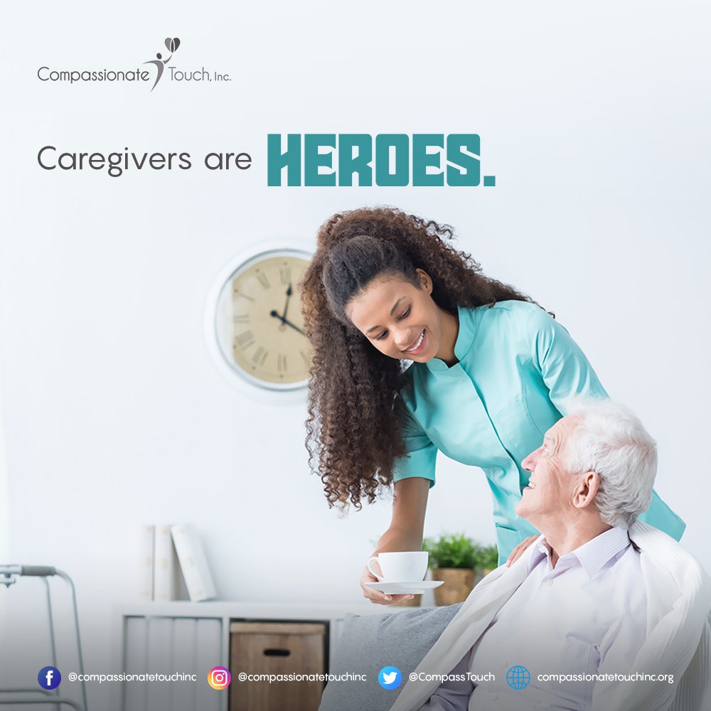 CompassTouch's tweet photo. In case you need to be reminded... you are a hero. You are valued and you are appreciated! 💜 #partnersincompassion #caregiver https://t.co/fulbpuWJFG