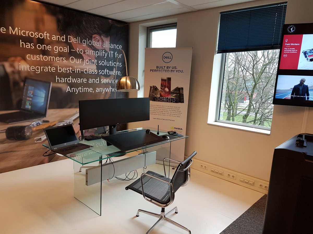 SvenRiebe's tweet image. We had yesterday a great workshop with a global customer in our office in Amsterdam. We are working on a new modern workplace concept how it looks and how we Dell secured and Manage that with Dell Unified Workspace.
#Unifiedworkspace #DellCommand #WorkspaceOne  #DellSupportAssist