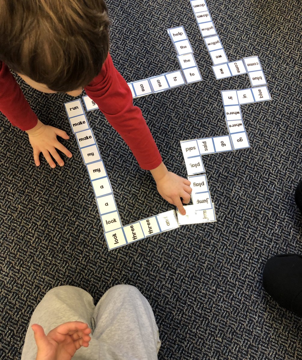 breeinkinder's tweet image. We introduced sight word dominoes last week and I was thrilled to see Ss choosing them for a soft entry task today!
#literacy #softentry #morningwarmup #learningthroughplay