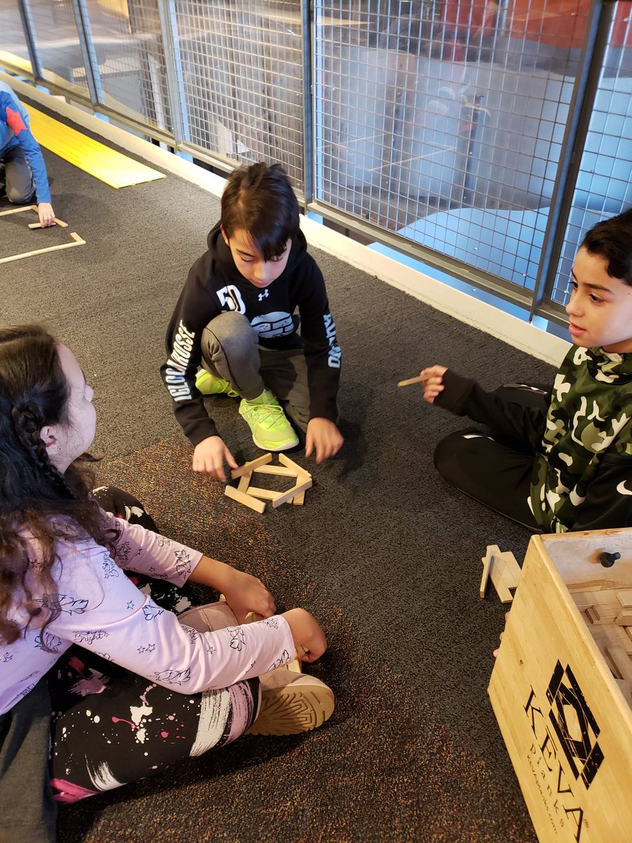 GoodstoneMrs's tweet image. We have just started our first challenge at the Children's Museum. 
#problemsolving