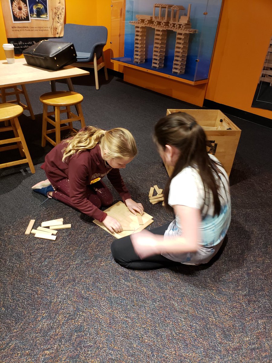 GoodstoneMrs's tweet image. We have just started our first challenge at the Children's Museum. 
#problemsolving