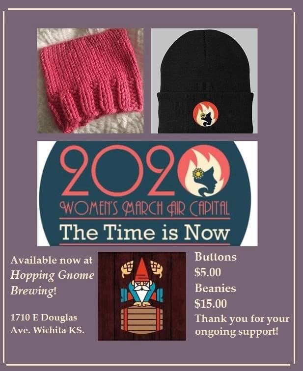 WomensMarchICT's tweet photo. Women’s March Air Capital gear available at @HoppingGnome https://t.co/t9JmfEuRTM