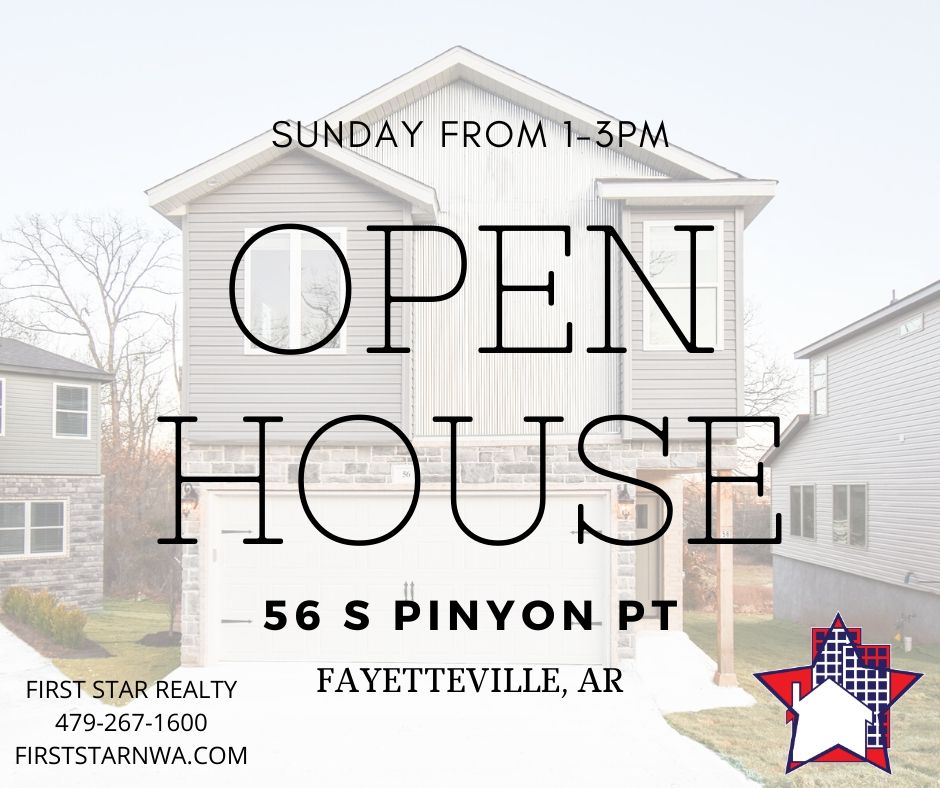 firststarrealty's tweet photo. OPEN HOUSE! 
This Sunday from 1-3pm Rylan Sims - First Star Realty will have our Timber Trails homes open to view! Come take a look inside these 3 bedroom, 2.5 bathroom, 2 story homes! 

56 S Pinyon Pt 
Fayetteville AR 
479-267-1600
https://t.co/hi64DlyXcE 
#OpenHouse https://t.co/EcLjsgIrlY