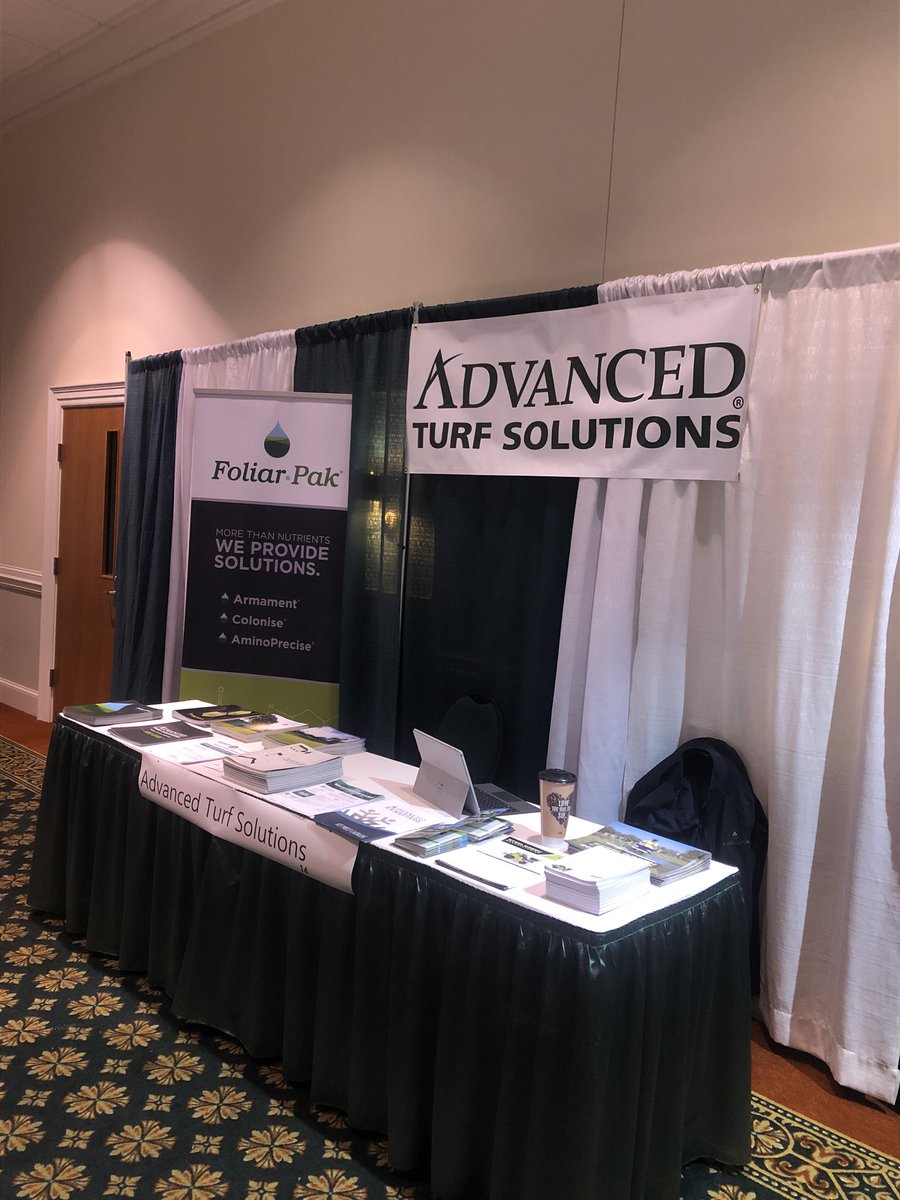 All set up for the Mid Atlantic Turfpro Expo #advancedturfsolutions #foliarpak #virginiaturfgrass