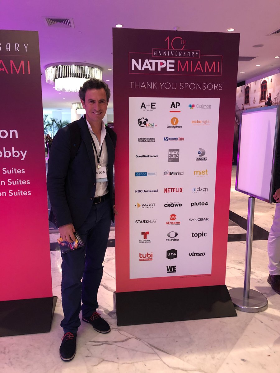 jumptechnologie's tweet photo. Are you at #NAPTEMIAMI? Meet our CRO Jesús Herrero Valverde and discover how Jump TV can help you increase your audience lifetime value and overall video service ROI with our data-driven video solution:
https://t.co/0kQP5lca5h
#streamingservice #ott #churn #Jumptv #NAPTE2020 https://t.co/T6qbatXdor