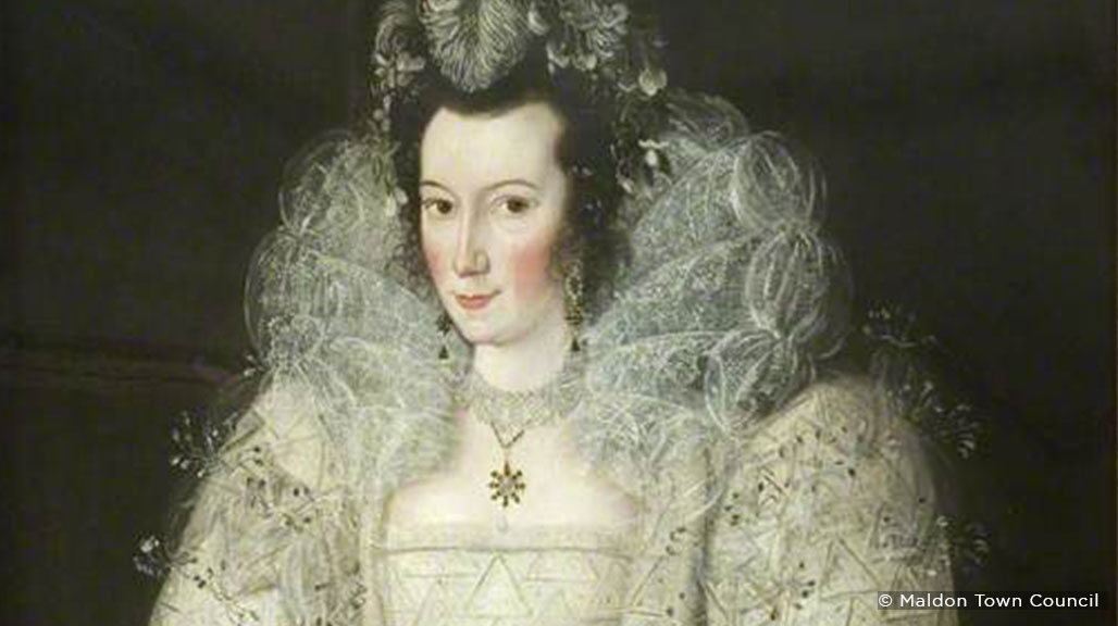 Portrait of a Lady (said to be Elizabeth Throckmorton) by Robert Peake © Maldon Town Council