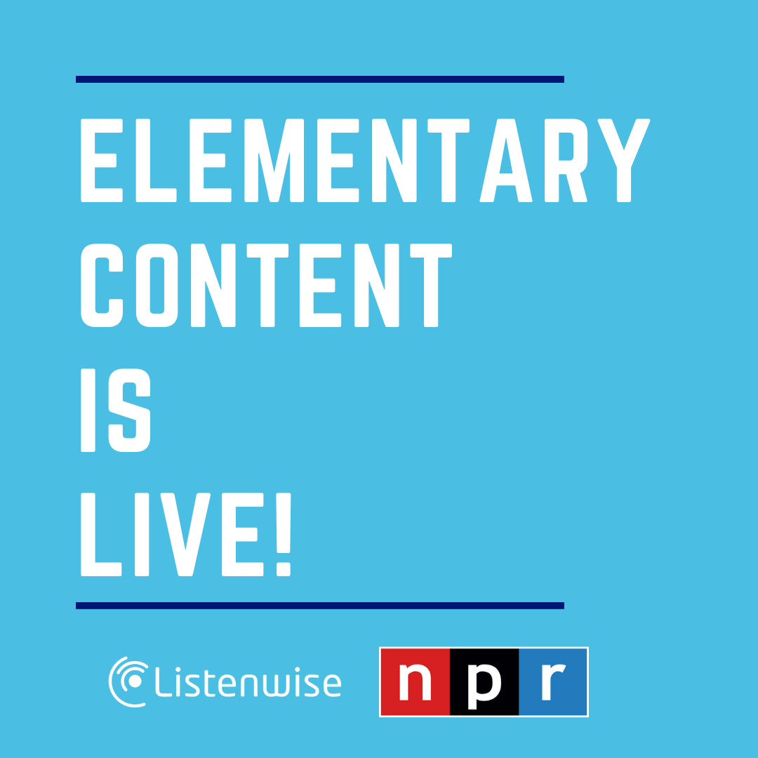 listenwiselearn's tweet photo. Are you a Newsie? An NPR Nerd? Or just a teacher who is passionate about literacy? Drum roll...our Elementary Content is LIVE! 

Learn more: https://t.co/ErhesFeVvG

#elemchat #edchat #podcastEDU https://t.co/2rAhD1FkBw