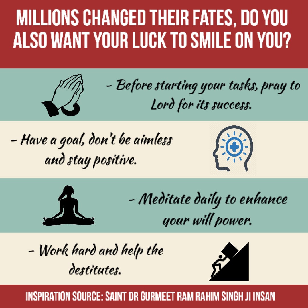 SunandaSaini1's tweet photo. #LifeChangingTips2020
#UpliftYourselfThisYear
#SuccessMantra
#ChangeYourFate2020
#SaintDrGurmeetRamRahimSinghJi
#DeraSachaSauda
#GurmeetRamRahim
#SaintMSG
#BabaRamRahim
You can change your life by following these tips....👇 https://t.co/hmf60oAfzI
