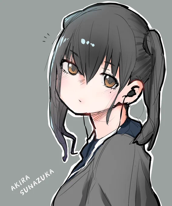 色塗りの練習あきら#砂塚あきら #イラスト 