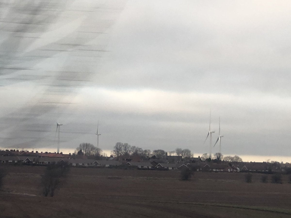 LizzieRFR's tweet photo. These days when I see wind turbines I think ‘well people living near there will be ok for power come the apocalypse’ #trainthoughts #shouldbereading #31janapproachingfast https://t.co/Odm9fu3tfv