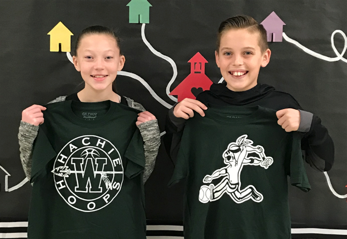 hachiesports's tweet photo. Congratulations @FeltyTribe students McKynlee Fedora and 
Andrew Loisel for being selected as the honorary ball boy and ball girl for tonight's varsity basketball games!  @HachieHoops @FastBreakClub1 https://t.co/bZPfuVlsco