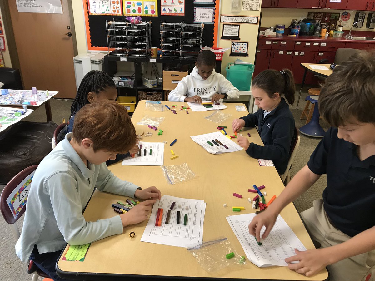 Hester4th's tweet image. Exploring fractions with Cuisenaire rods- thanks @gregtangmath #trinitylearns
