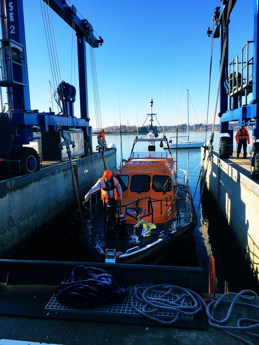 JulieRaineyRNLI's tweet photo. A huge bonus to see the 13-37 - the new Shannon class lifeboat bound for @RNLIInvergordon - take to the water for the first time this morning bearing the names of almost 10,000 loved ones in celebration and memory of them. Fitting that she was christened with a can of Irn-Bru 🏴󠁧󠁢󠁳󠁣󠁴󠁿 https://t.co/q9mv5THqW4