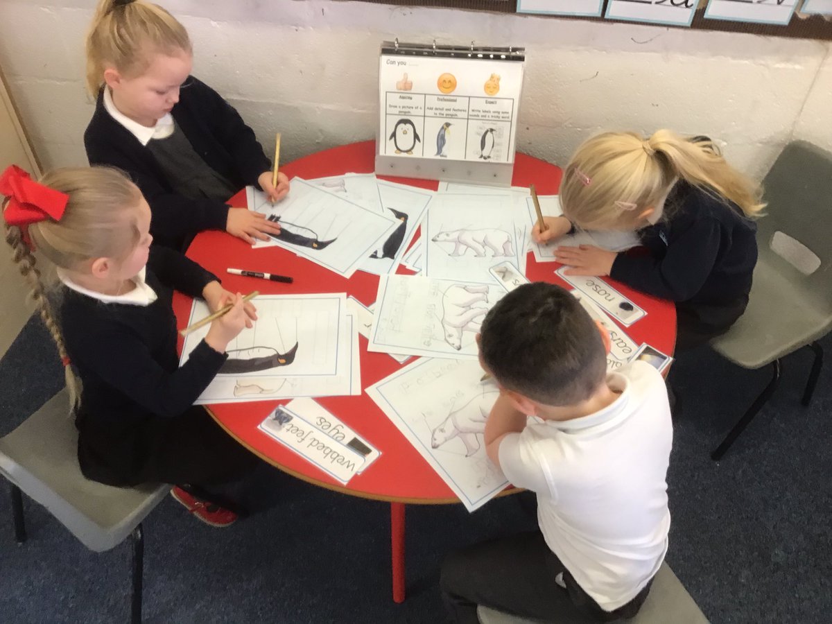 hannahkirk84's tweet photo. This weeks learning focus has been about being absorbed and sticking at things. Look how absorbed these children were whilst writing a letter to blue penguin to cheer him up #behavioursforlearning #eyfs #absorbed #persevering https://t.co/Tl3na8SYt7