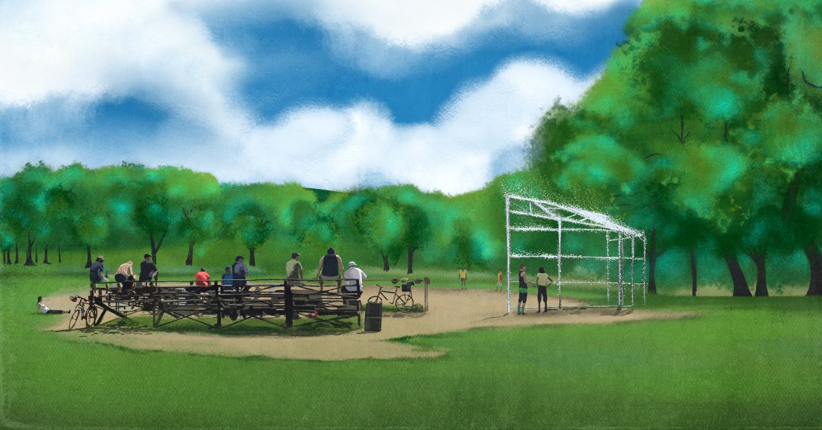 C'est aujourd'hui que ça se passe! La communauté de balle ⚾️du Parc Jeanne-Mance mène la Ville au tribunal⚖️ Defending public sports space in Montreal! <a href="/KJezerMorton/">Kathryn Jezer-Morton</a> @HunterZThompson <a href="/aaronrand/">Aaron Rand</a> @marissa_groguhe facebook.com/events/4479572…