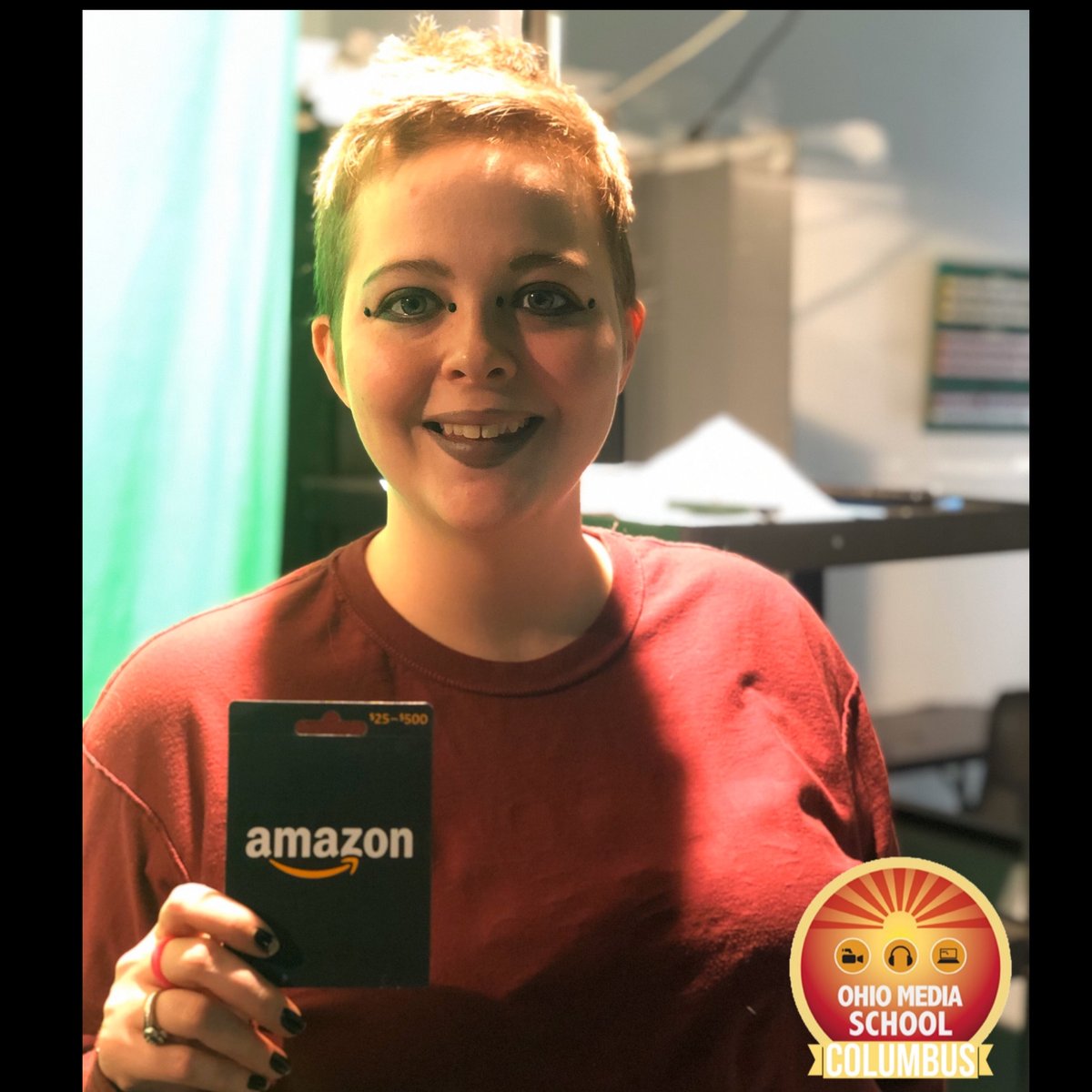 OhioMediaSchool's tweet photo. Congrats to our Winter Photo Challenge Winner, Caitlin! She won a $25 Amazon Gift Carr for her winning submission. We appreciate all of the participants! #OMSCBus #OhioMediaSchool #WeAreOMS https://t.co/tt4IuJy5Mj