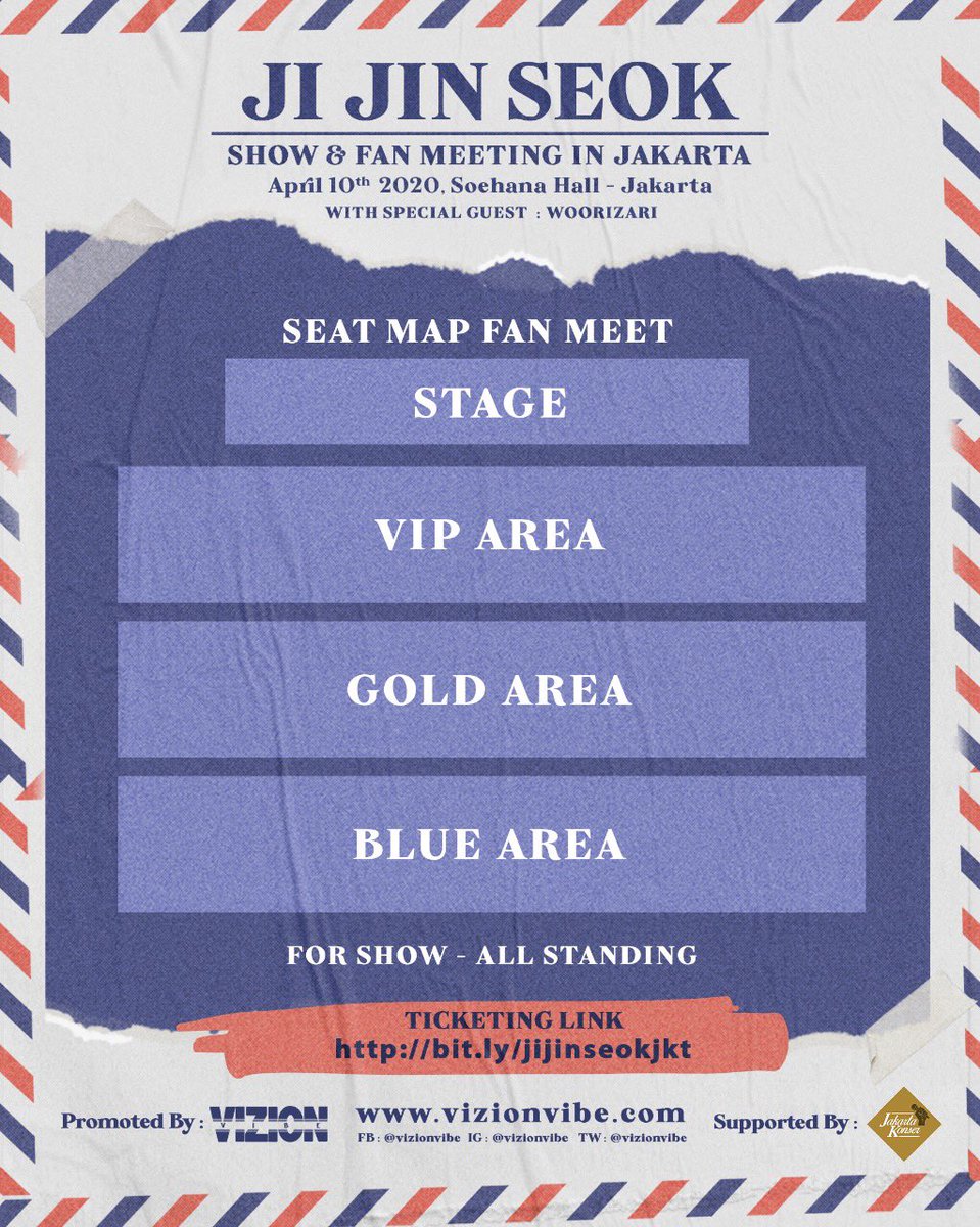 Vizionvibe's tweet photo. Ji Jin Seok present ‘Good Night’ concert and fan meeting in Jakarta on 10th April 2020 at Soehana Hall

Tickets will be available on Thursday 23 January 2020

#jijinseokjkt https://t.co/hLpqJg81U8
