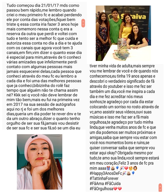 BonekinhaDaBibi's tweet photo. 3 anos de fc,como o tempo passa rápido nós,espero que você goste do tx em especial de 3 anos minha linda,amo você flor saiba que sempre vou estar com você,Feliz 3 anos de fc pra mim❤🎉 #Happy3AnosFc
#TattinhaForever🎂🎁🎈❤🙆🎉
RT❤ @bibitatto 🥰❤️🥳 https://t.co/Re85vw2apu