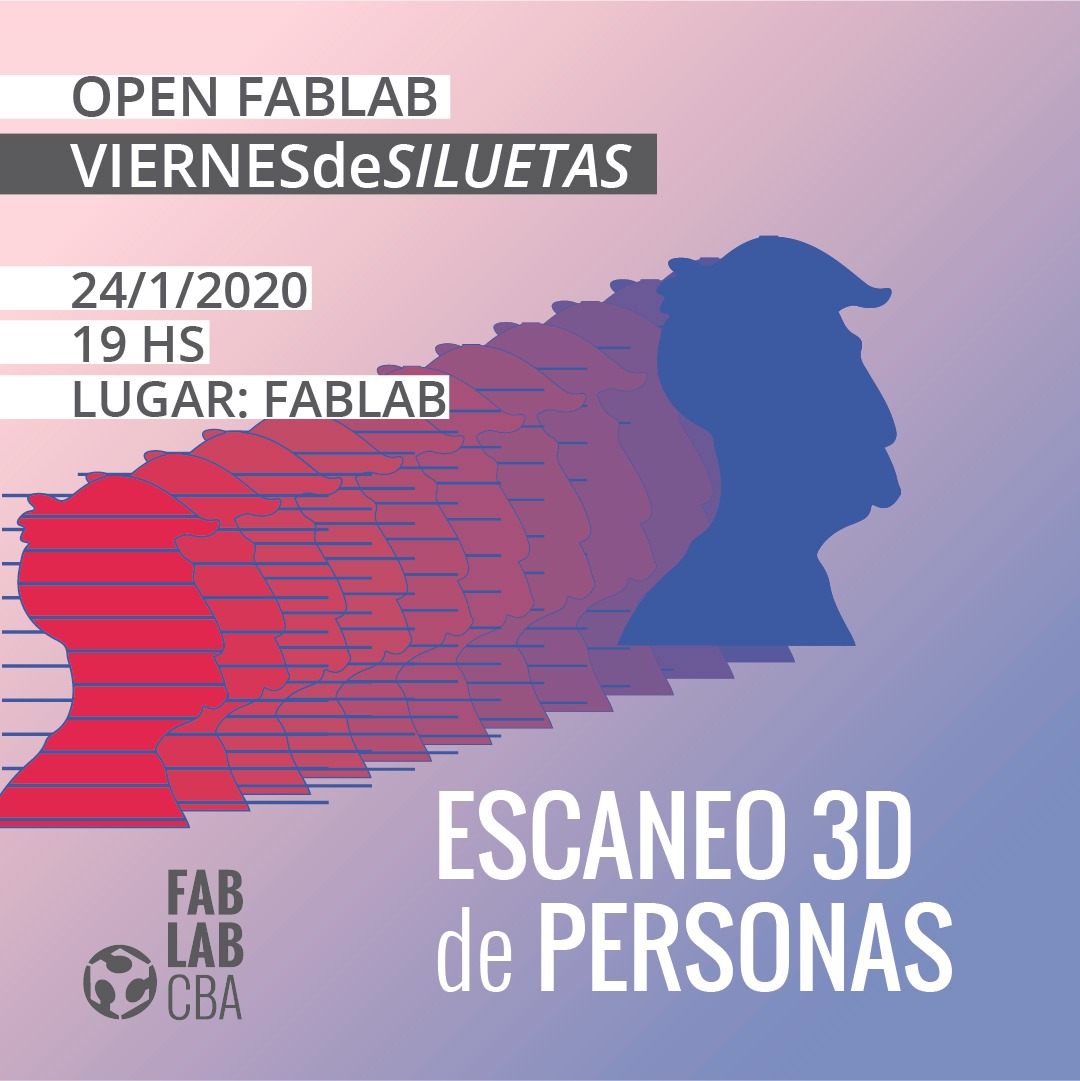 FabLabCba's tweet photo. #ViernesDeSiluetas vení a escanear y modelar en 3D! Cupos limitados. Inscripción - > https://t.co/kjAAytO1gn https://t.co/QnsE1mSBLo