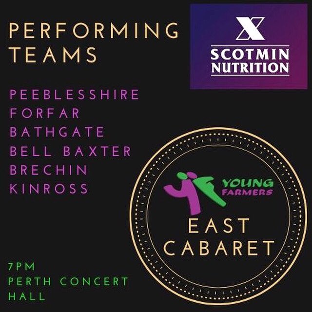 Have you booked tickets yet??? 🎫🎶🎵#East #Cabaret is upon us! Join us 8th February <a href="/perthconcerthal/">Perth Concert Hall</a> for club performances, plus special acts from <a href="/SSSYoungFarmers/">SSS Young Farmers</a>, #Lanark75thCast &amp;  #Aberfeldy YF 🎫 🎎🎭🎤