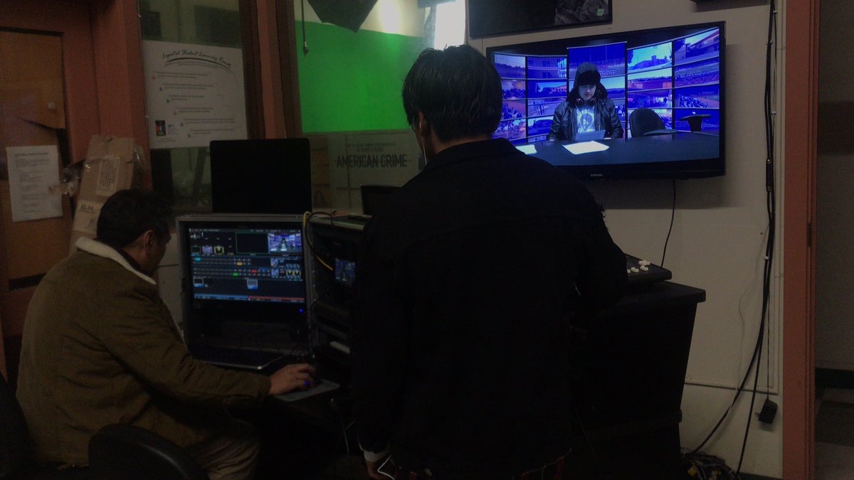 Getting ready for today’s show ! Make sure to tune in to support our anchors this week 💪🏽 #ROAR