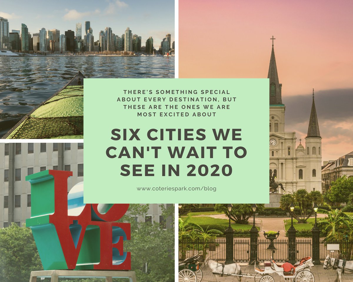 Here's what we'll be featuring on twitter/fb & insta this week. Have you checked to see if your city is on the list? coteriespark.com/six-cities-we-… #conferenceplanners #corporateevents #coteriespark