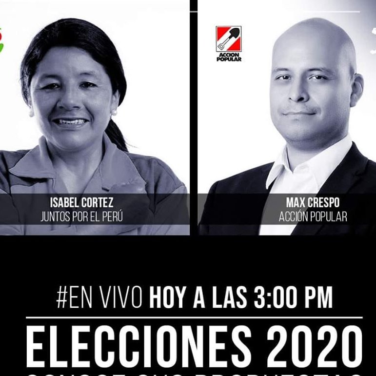 CrespoAp's tweet photo. Hoy 21 de enero, a las 3:00 pm, en la https://t.co/sd9Ph5h2r2. Conoce las propuestas Max Crespo AP(Acción Popular) y de Isabel Cortez (Juntos por el Perú). Adelante ¡¡¡
https://t.co/7PrUoD2yoW
#AP33 #Max33 #Accionpopular #Elecciones2020 https://t.co/PiH620uNQN