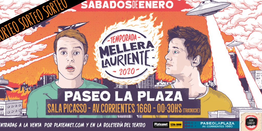 quierostandup's tweet photo. Tal como anunciamos...
¡Vamos a hacer el 1er sorteo de entradas del año!

¿Cuál show? 👉 Mellera Lauriente en #CapitalFederal, 25/01/20.

📌Para participar:
🔸 Arrobá a un amigo.
🔸 Hacé RT.
🔸 Seguí nuestra cuenta.

⏳Anunciaremos al ganador el jueves 23/01. https://t.co/7schOAFX0l