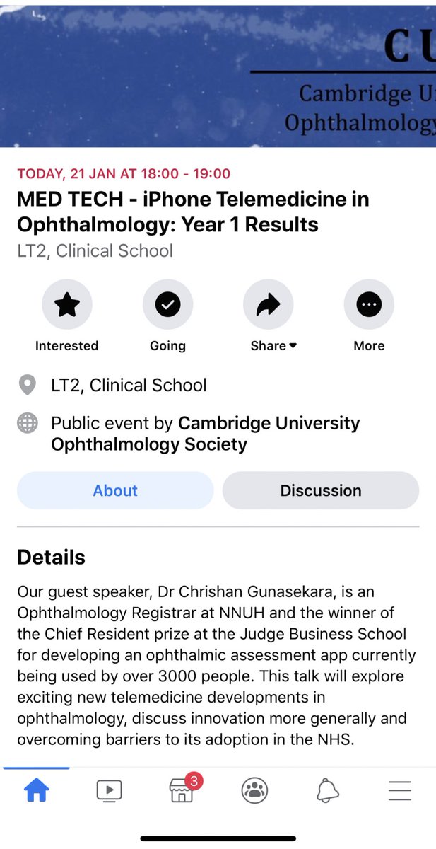 ChrishGuna's tweet photo. Itโs a pleasure to be invited back to Cambridge University this evening to deliver our Year 1 results of the UKโs first iPhone Telemedicine service for eye emergencies.
#eye #health #digitalhealth #telemedicine #innovation #uk #iphone #savinglives #savingvision #savingmoney https://t.co/KEneUML060