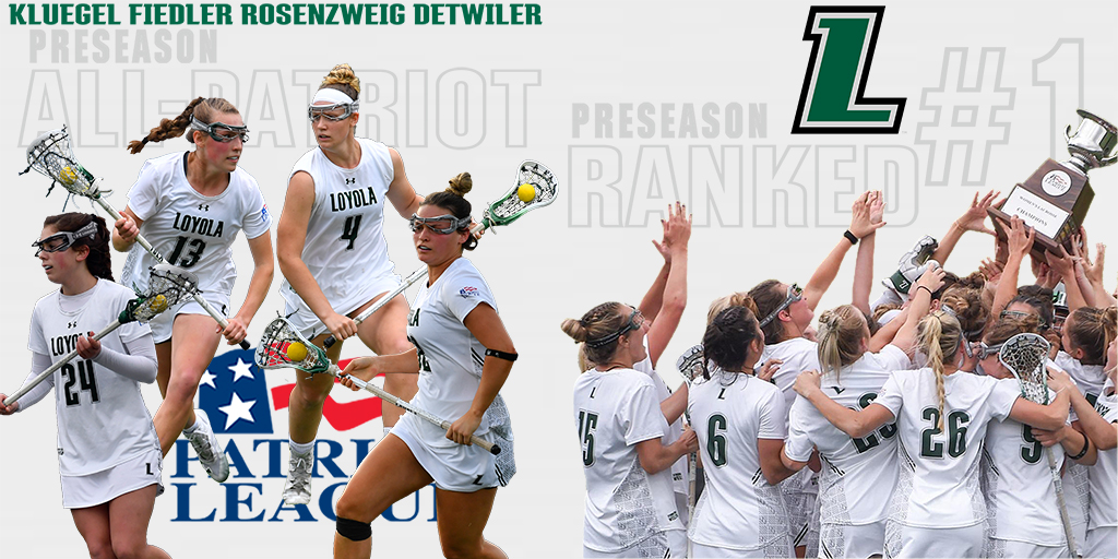 LoyolaHounds's tweet photo. The defending @PatriotLeague women's lacrosse champs are projected to top this year's standings again, and four @LoyolaWLax standouts are included among this year's Preseason All-League honorees! #GoHounds #AintNoDog

📰: https://t.co/4DDCLGoF5J https://t.co/NPbuSfwkUw