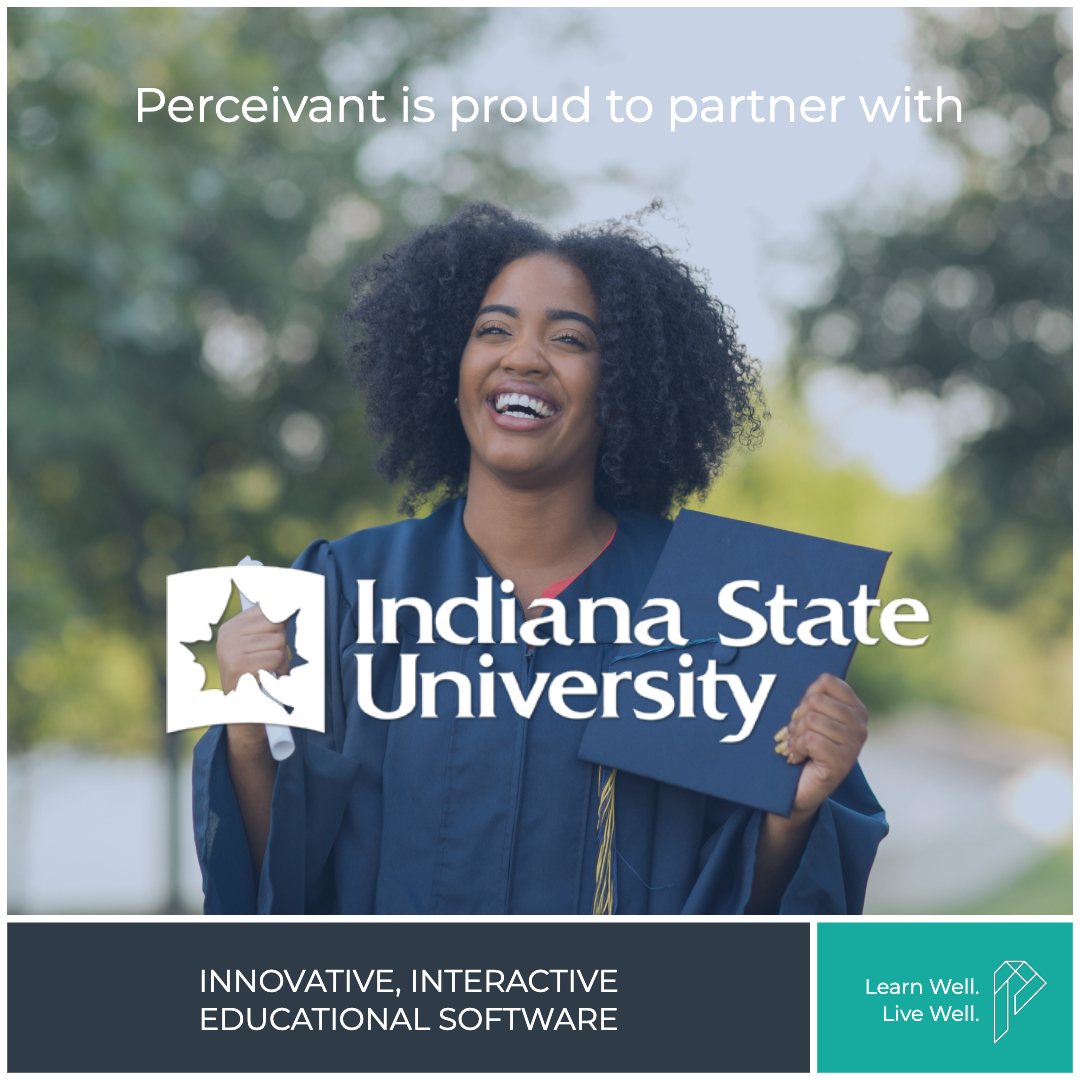 perceivant's tweet photo. @indianastate Indiana Sate University is one of of many groundbreaking educational institutions that Perceivant is proud to work with to help students learn well to live well. Find out more at https://t.co/k1RYFI4v9v. #LearnWellLiveWell #EdTech #MoreToBlue https://t.co/ikbZmUsAGc