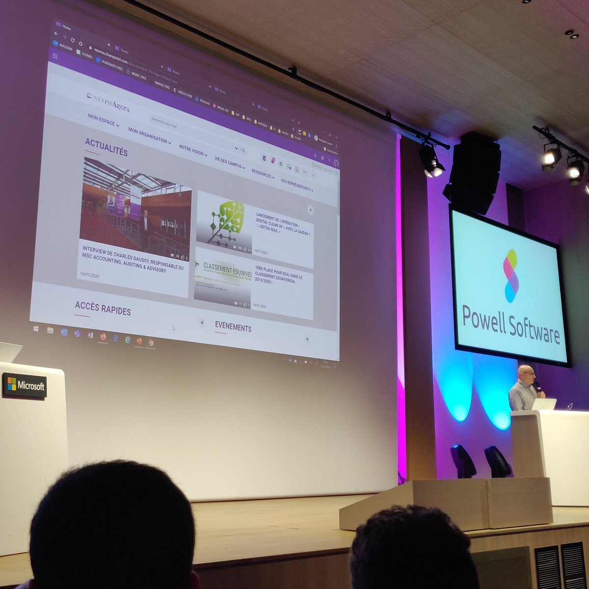 PowellSoftware's tweet photo. Le conseil de @BeweESN: se concentrer sur l'accompagnement de vos collaborateurs, et mettre les utilisateurs au centre du projet #DigitalWorkplace ! #changemanagement #EmployeeEngagement #PowellMasterClass https://t.co/PqCXJLRjDp