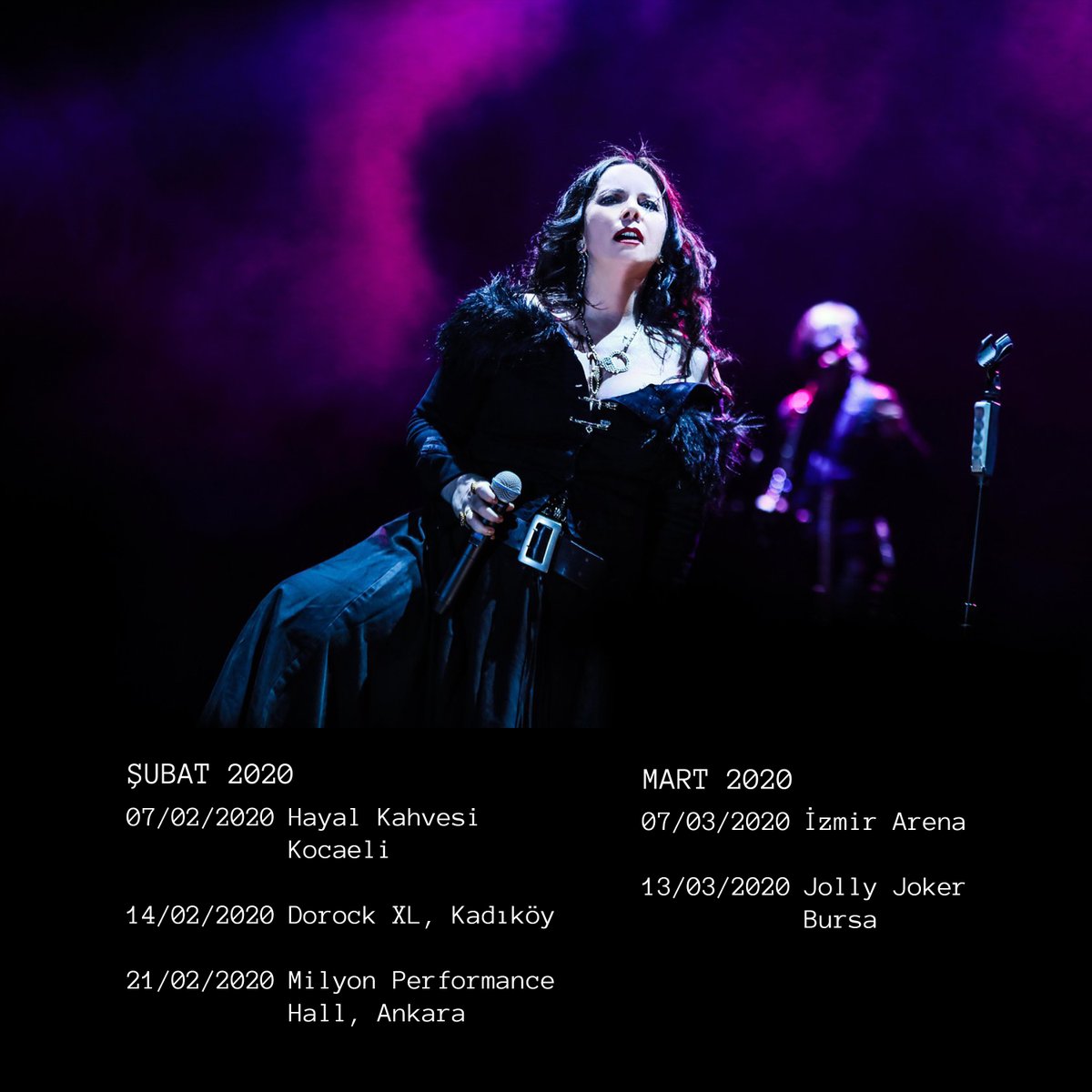 SebnemFerahCom's tweet photo. Şubat&amp;Mart konserlerinde görüşmek üzere!
Detaylar için; https://t.co/H7cImsNREr https://t.co/jFAWhtiWrt