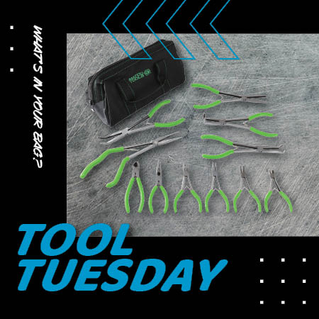 matcotools's tweet photo. What's in your bag? We have 11 of our MOST POPULAR fluorescent pliers all in a convenient canvas carry bag! Hit up your #MatcoDistributor today to grab these! #tooltuesday #autorepairlife #mobilemechanic #toolsofthetrade #matcotools https://t.co/VhJRDG0qyb