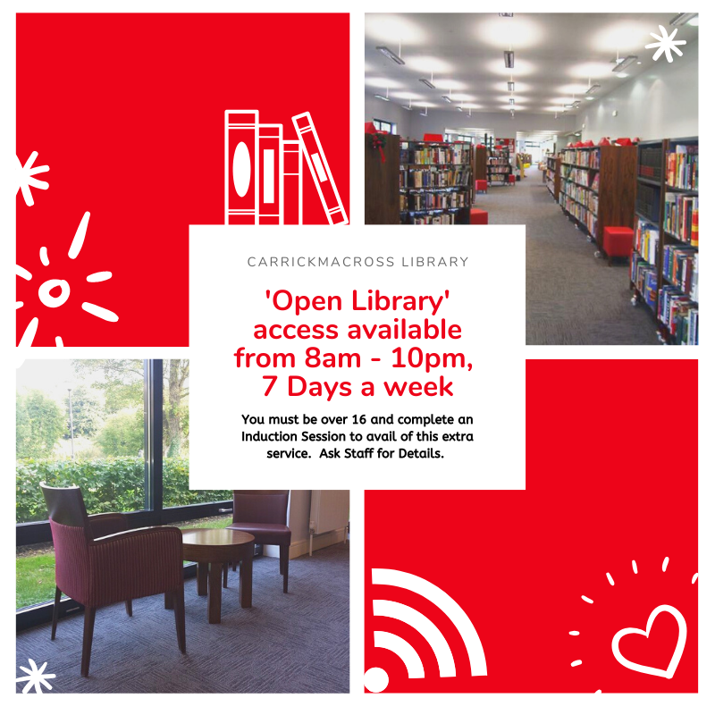 Have you registered for 'My Open Library' yet? Out of Hours, Self Service access available upon completion of an Induction session. Next Induction 22/1/20 @ 6.30pm.  (T&amp;Cs apply) #TakeACloserLook