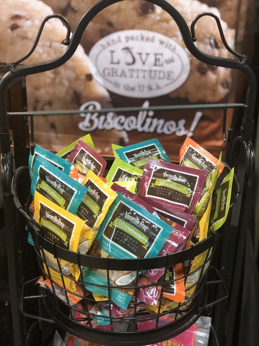 The last day of the San Francisco Fancy Food Show opens at 10 am today. Come by Booth 5562 and sample our Biscolinos. Coconut and Almond bars in 5 delicious flavors. #vegan #glutenfree #fancyfoodshow2020 #fancyfoodshow #sanfrancisco #vacavillefruitcompany #driedfruitgifts