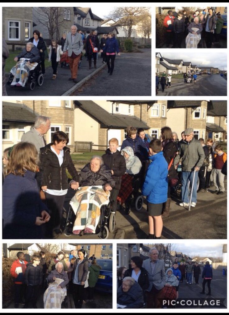 CorntonS's tweet photo. P4/5 joined residents from Wallace View Care Home @CountrywideCare for a community daily mile this morning! The residents and children love it! See you next week! #corntoncares #ourcornton #dailymile #ourcommunity https://t.co/PiebIyug2G