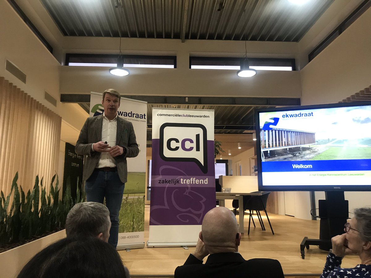 Te gast in het nieuwe Energie Kenniscentrum Leeuwarden. Heldere introductie van Douwe Faber. #zakelijktreffend