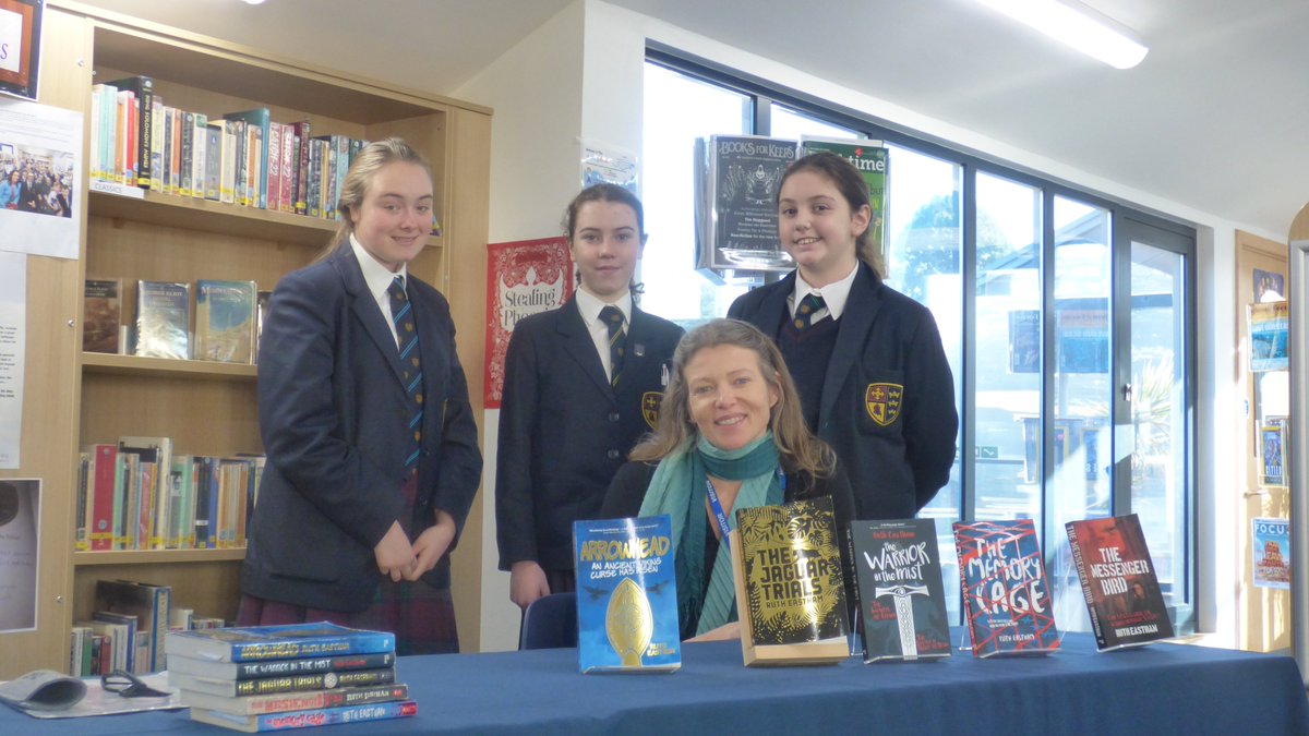 Tranby_school's tweet photo. Hull Collegiate was delighted to welcome Ruth Eastham, author of five books, today. She conducted writing workshops, assemblies and Q&A sessions during lunch, giving writing tips. #HCSlibrary #AuthorVisits https://t.co/tD86g7UJHi