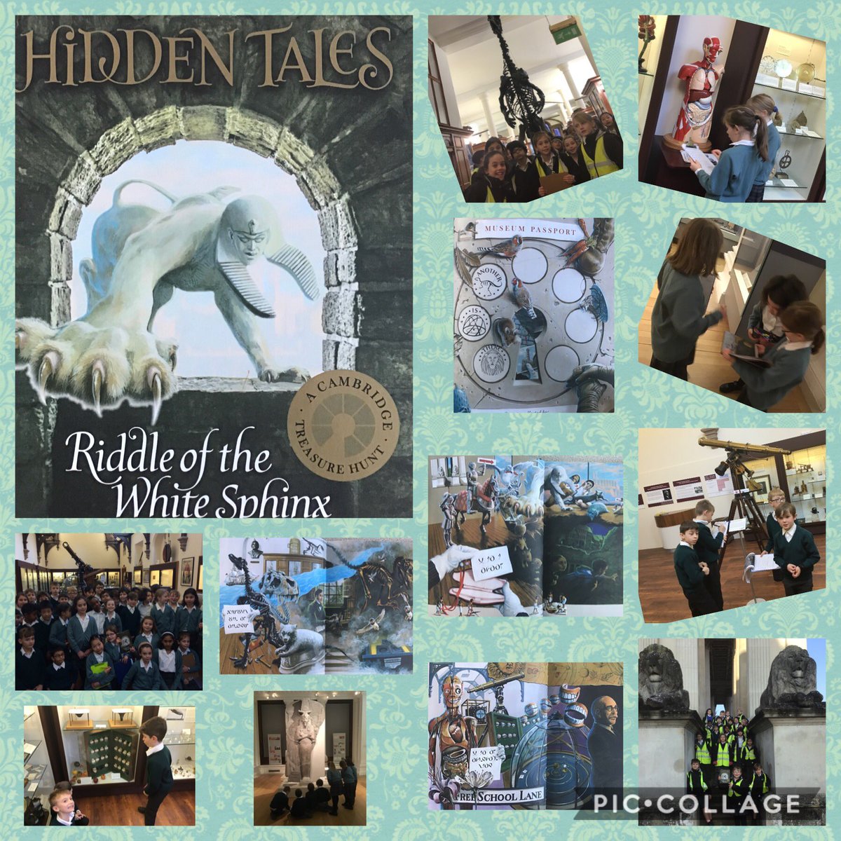 SPFJuniorSchool's tweet photo. The first three portals have been located and the clues examined. Have Year 4 managed to crack the code and free the hidden characters? @SPFSchools @FitzMuseum_UK @WhippleMuseum @SedgwickMuseum #hiddentales #thinkingtoolkit https://t.co/t1Poquynuj