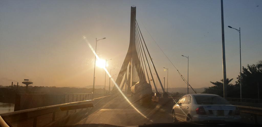 EngKaruru's tweet photo. Sunset on the #SourceOfTheNileBridge https://t.co/mtRcOJKtK2