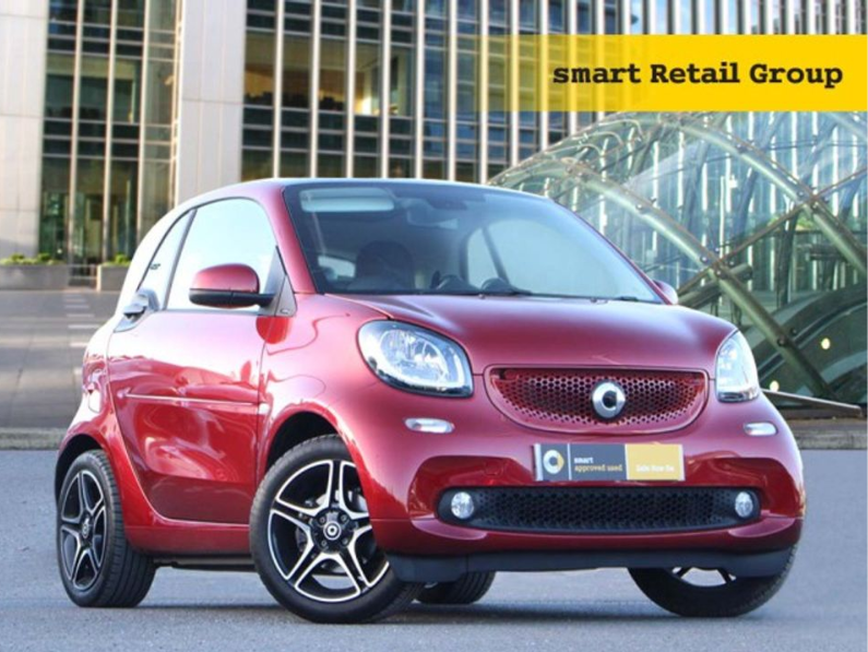 smartRetailG's tweet photo. It’s time for today’s featured smart, a 2018 (68) smart fortwo turbo edition in red.

This smart fortwo has an automatic gearbox and a 0.9L petrol engine. Key features include the panoramic sunroof and black leather upholstery.

For more information on this car, message us. https://t.co/6dBeSYjIB4