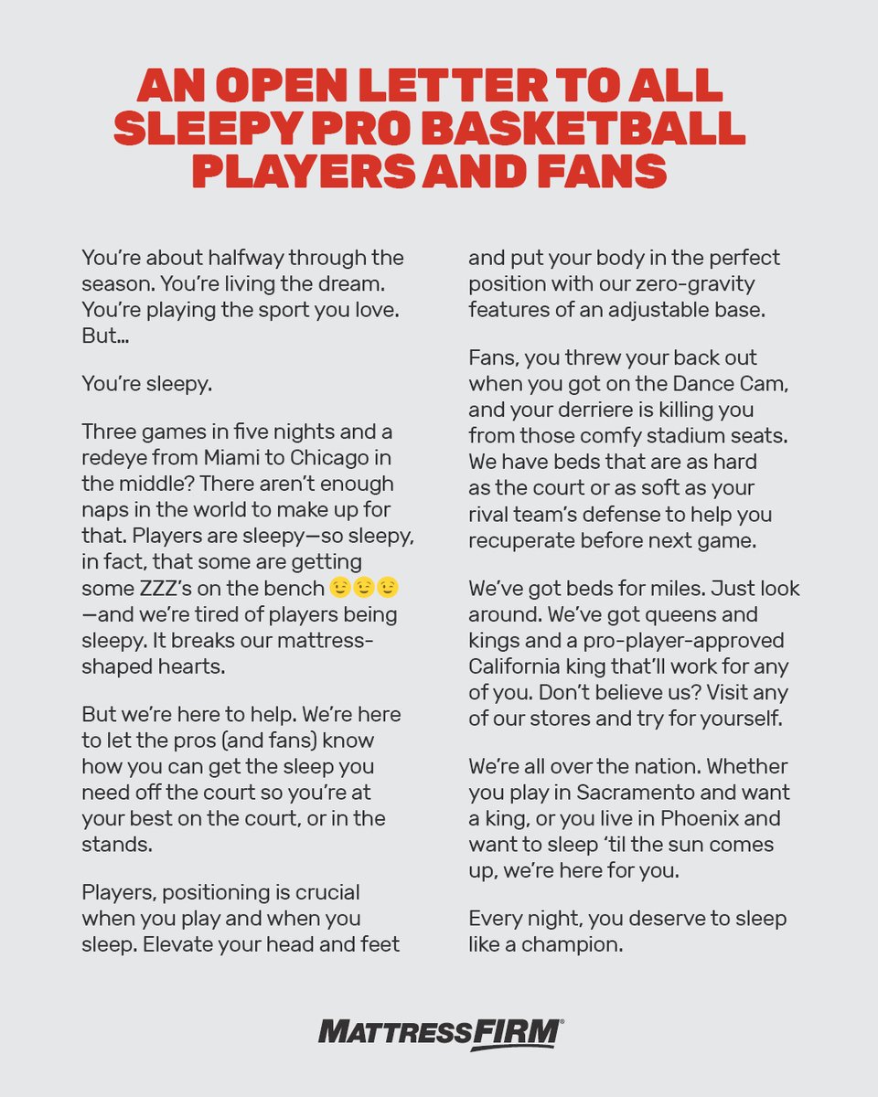 Mattress Firm tweet media