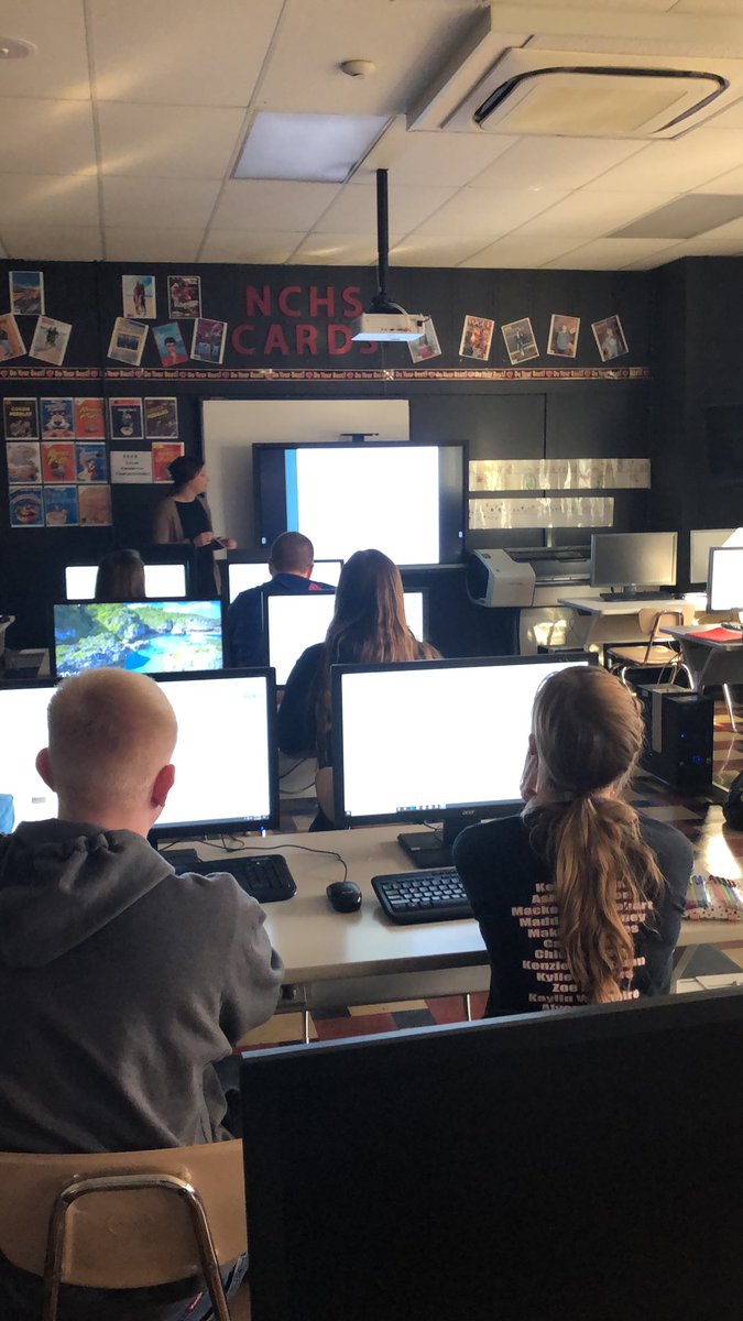NewbyPrincipal's tweet photo. New Technology at NCHS! We also have a student teacher this semester with Mrs Newby. Please welcome Ms Luttrell! https://t.co/aiQWUyJcjP