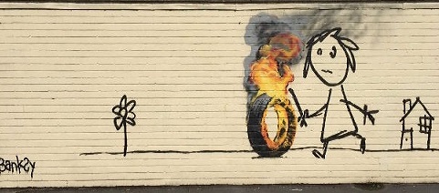 Finishing works by Banksy!
