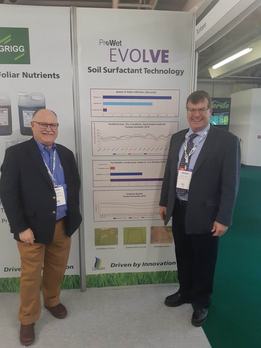 Doctor Doctor <a href="/kostkastan/">stan kostka 🇺🇸🇺🇦</a> <a href="/MikeFidanza/">Michael Fidanza</a> get ready to present their research on our ProWet Evolve New Surfactant technology as part of our fringe educational seminars (Dollar Spot,Nematodes,Waitea Patch,Fairy Ring) this afternoon. Crown Hotel 5 - 6pm Also Greg Moore <a href="/PlantFoodCo/">Plant Food Company</a>